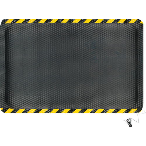 Hog Heaven&reg; Electrically Conductive Max Mat Kit, 4' W x 6' L, 7/8" Thickness, Black/Yellow, Nitrile Superchem Industries