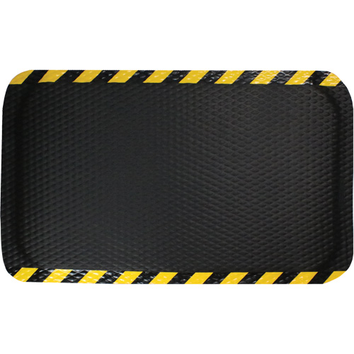 Hog Heaven Mat, Diamond, 3' x 5' x 5/8", Black/Yellow, Nitrile Superchem Industries