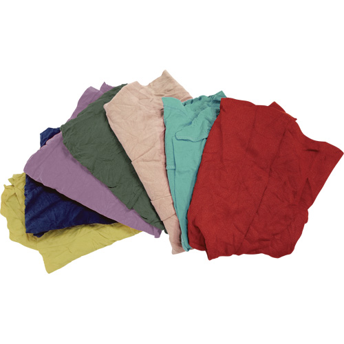 Recycled Material Wiping Rags, Fleece, Mix Colours, 25 lbs. Superchem Industries