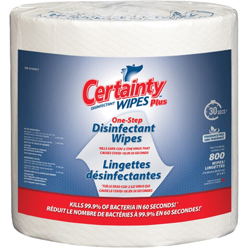 Plus Disinfectant Wipes, 7-9/10" x 5-9/10", 800 Count Superchem Industries