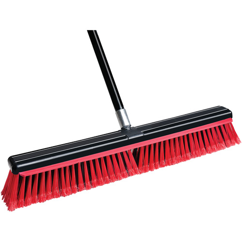 Squeegee Broom with Handle, 24", Medium, PVC Bristles Superchem Industries