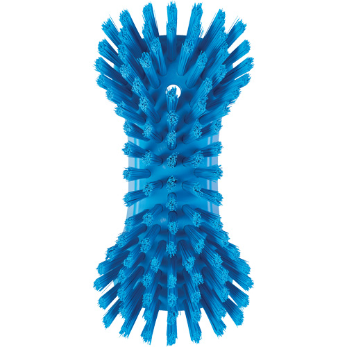 Hand Brush, Extra Stiff Bristles, 9-1/10" Long, Blue Superchem Industries