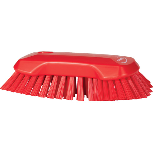 Brosse &agrave; main, Soies Tr&egrave;s ferme, Longueur de 9-1/10", Rouge Superchem Industries