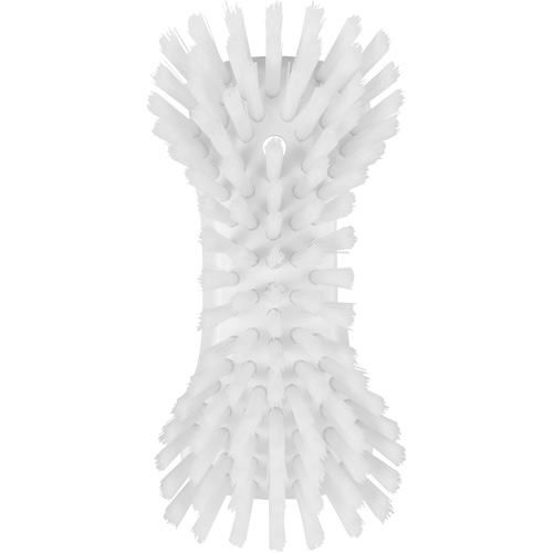 Hand Brush, Extra Stiff Bristles, 9-1/10" Long, White Superchem Industries