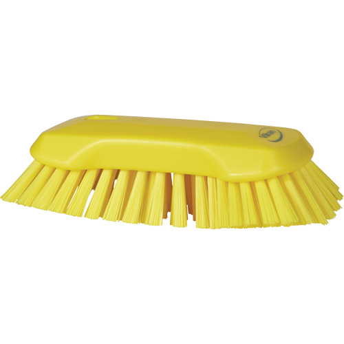 Brosse &agrave; main, Soies Tr&egrave;s ferme, Longueur de 9-1/10", Jaune Superchem Industries