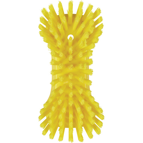 Brosse &agrave; main, Soies Tr&egrave;s ferme, Longueur de 9-1/10", Jaune Superchem Industries