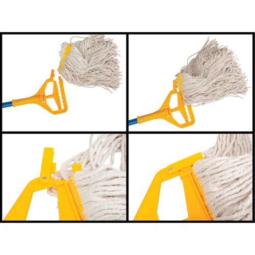 Handle with Clip, Fibreglass/Plastic, Open Gate Tip, 60" Length Superchem Industries