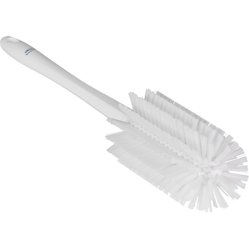 Brosse moyenne avec manche, Soies Ferme, Longueur de 17", Blanc Superchem Industries