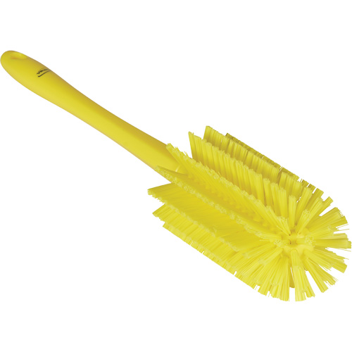 Brosse moyenne avec manche, Soies Ferme, Longueur de 17", Jaune Superchem Industries