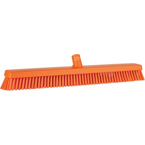 Balai-brosse robuste, Crins Fin/Ferme, 24", Orange Superchem Industries