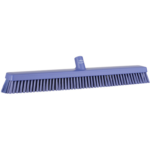 Balai-brosse robuste, Crins Fin/Ferme, 24", Mauve Superchem Industries
