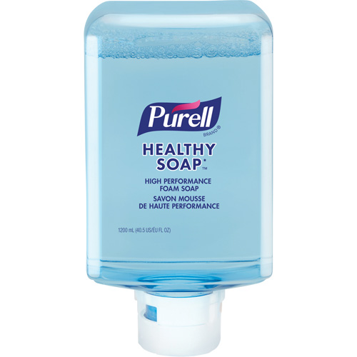 Savon mousse de haute performance ES10 PURELL HEALTHY SOAP avec la technologie CLEAN RELEASE, Mousse, 1200 ml, Sans parfum Superchem Industries