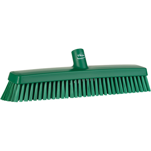 T&ecirc;te de balai-brosse, Crins Fin/Ferme, 16-1/2", Polyester/Polypropyl&egrave;ne, Vert Superchem Industries