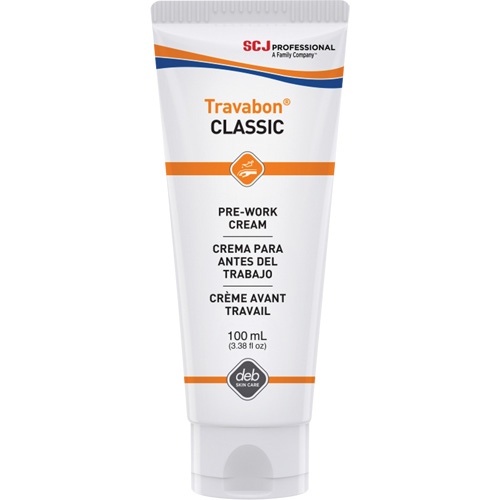 Cr&egrave;me protectrice contre l'huile, la graisse et les adh&eacute;sifs Travabon Classic, Tube, 100 ml Superchem Industries