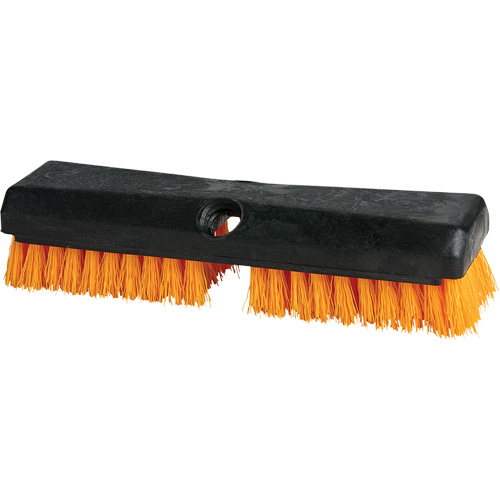 Brosse de nettoyage, 10" l, Soies Polypropyl&egrave;ne, Noir/Rouge Superchem Industries