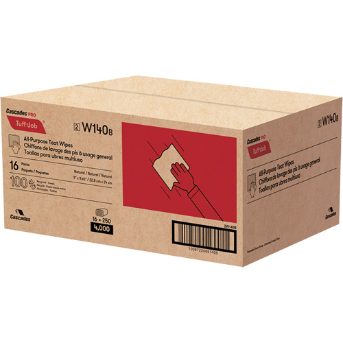 Essuie-tout PRO Tuff-Job pour mamelle, Tout usage, 10-1/4" lo x 9-1/8" la Superchem Industries