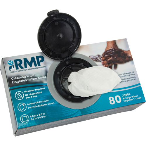 X-Large Cleaning Wipes, 80 Wipes, 8" x 8" Superchem Industries