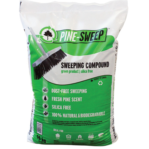 Pine Sweep Biodegradable Sweeping Compound, Bag, 44 lbs. (20 kg) Superchem Industries