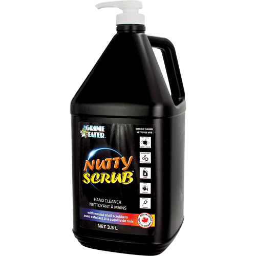 Nutty Scrub Hand Cleaner with Walnut Shell Scrubbers, Pumice, 3.5 L, Bottle, Unscented Superchem Industries