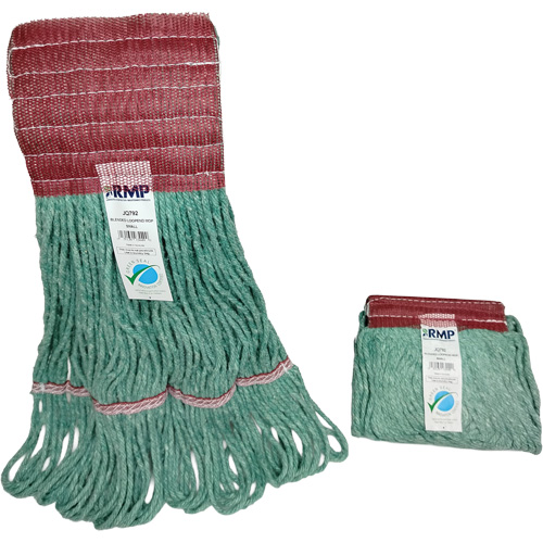 Wide-Band Mop Head, Antimicrobial/Floor Finishing/Specialty, Cotton/Rayon/Synthetic, Loop Style Superchem Industries
