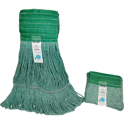 Wide-Band Mop Head, Antimicrobial/Floor Finishing/Specialty, Cotton/Rayon/Synthetic, Loop Style Superchem Industries