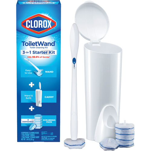 Disinfecting ToiletWand Disposable Cleaner 3-in-1 Starter Kit Superchem Industries