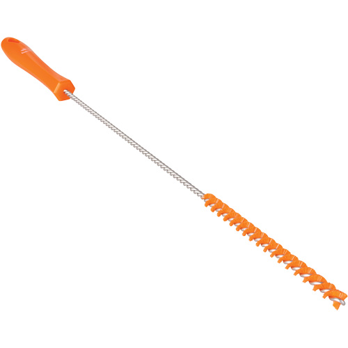 Tube Brush, Stiff Bristles, 19-7/10" Long, Orange Superchem Industries