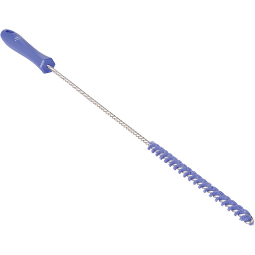 Tube Brush, Stiff Bristles, 19-7/10" Long, Purple Superchem Industries