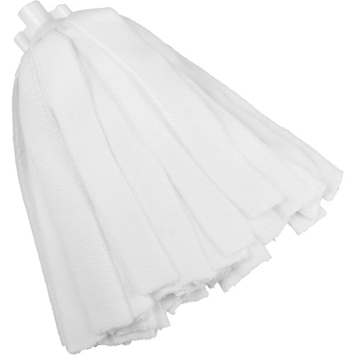 Socket Mop, White, Microfibre, Cut Style Superchem Industries