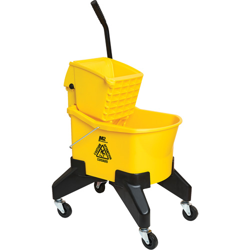 Grizzly Mop Wringer & Bucket, Down Press, 8 US Gal. (32 Quart), Yellow Superchem Industries