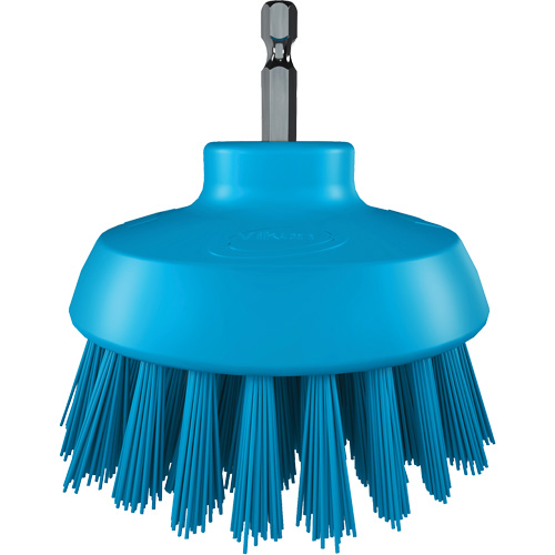 HyDrive Round Drill Brush, Extra Stiff Bristles, 3-1/10" Long, Blue Superchem Industries