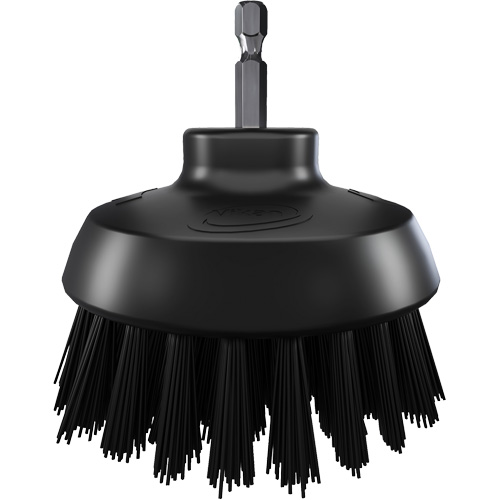 HyDrive Round Drill Brush, Extra Stiff Bristles, 3-1/10" Long, Black Superchem Industries