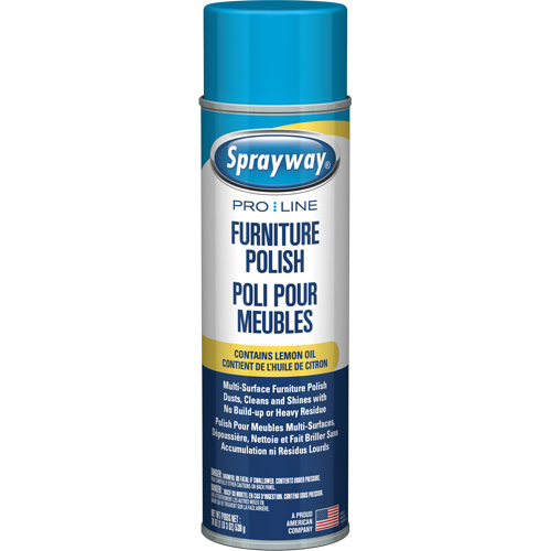 Polissage pour mobilier Pro Line avec huile de citron, 19 oz., Canette a&eacute;rosol Superchem Industries