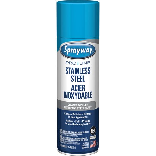 Pro Line Stainless Steel Cleaner & Polish, 15 oz., Aerosol Can Superchem Industries