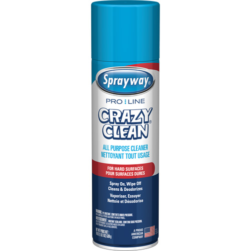 Nettoyant tout usage Pro Line Crazy Clean, 19 oz., Canette a&eacute;rosol Superchem Industries