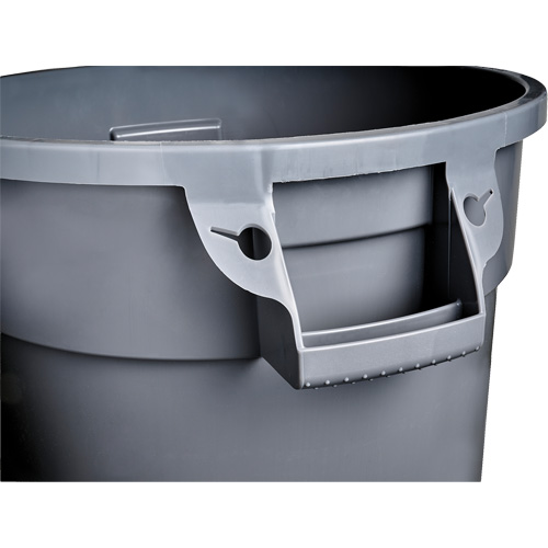 Grey Titan Garbage Container, Plastic, 20 US gal. Superchem Industries