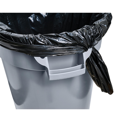Grey Titan Garbage Container, Plastic, 20 US gal. Superchem Industries