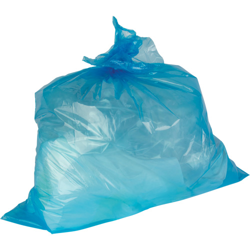 Sacs &agrave; d&eacute;chets de calibre industriel, Fort, 35" la x 50" lo, 0,9 mils, Bleu, Capacit&eacute; 194 L (44 gal.) Superchem Industries