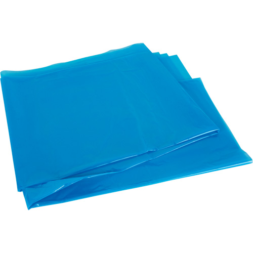 Sacs &agrave; d&eacute;chets de calibre industriel, Fort, 35" la x 50" lo, 0,9 mils, Bleu, Capacit&eacute; 194 L (44 gal.) Superchem Industries