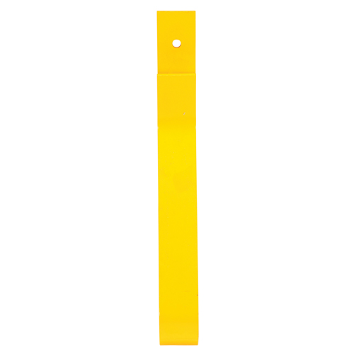 Rail Post, Steel, 10-3/4" L x 24" H, Yellow Superchem Industries