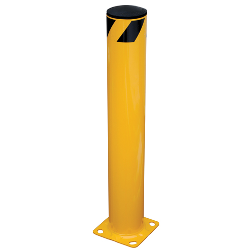 Safety Bollard, Steel, 36" H x 5.5" W, Yellow Superchem Industries