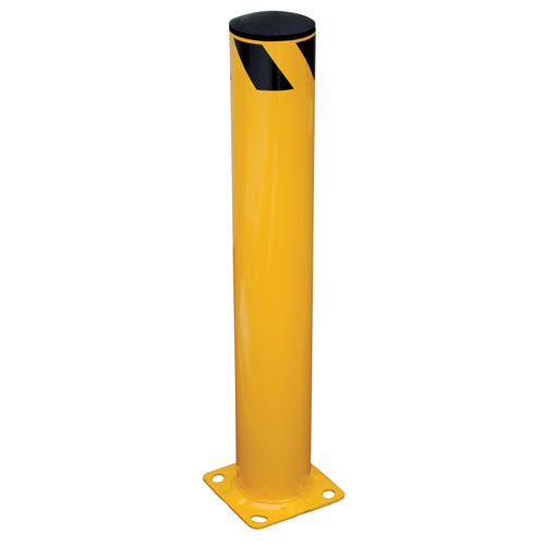 Safety Bollard, Steel, 36" H x 5.5" W, Yellow Superchem Industries