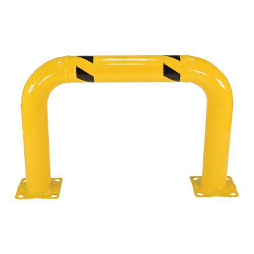 Garde-corps &agrave; profil &eacute;lev&eacute; pour machines, 3' la x 2' h, Jaune Superchem Industries