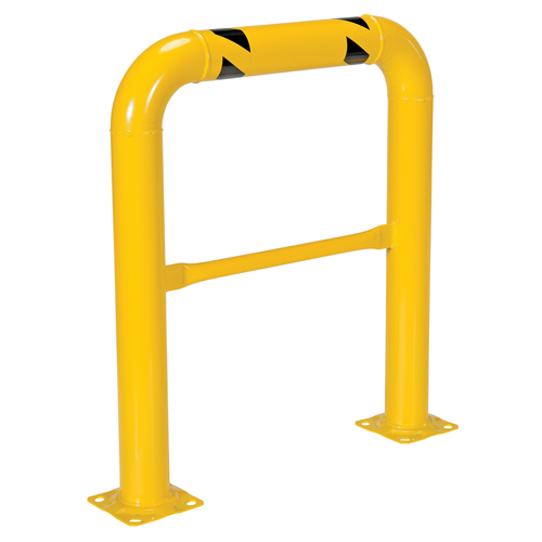 High Profile Machinery Guards, 3' W x 3.5' H, Yellow Superchem Industries