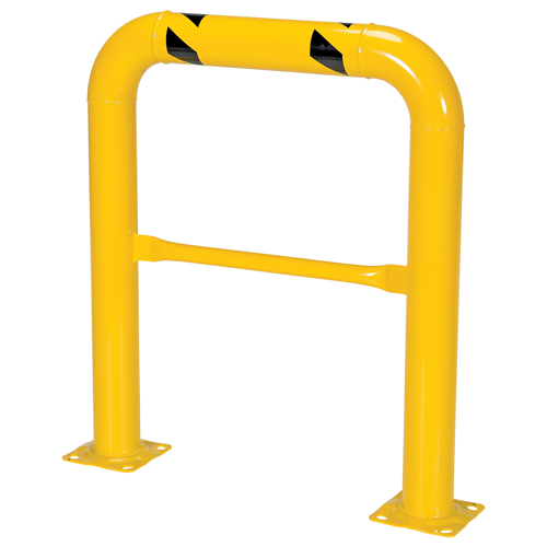 High Profile Machinery Guards, 3' W x 3.5' H, Yellow Superchem Industries
