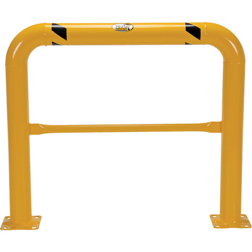 High Profile Machinery Guards, 4' W x 3.5' H, Yellow Superchem Industries