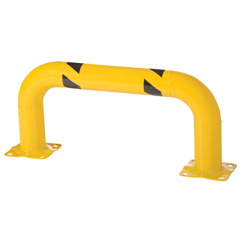 Low Profile Rack Guards, 3' W x 1.4' H, Yellow Superchem Industries