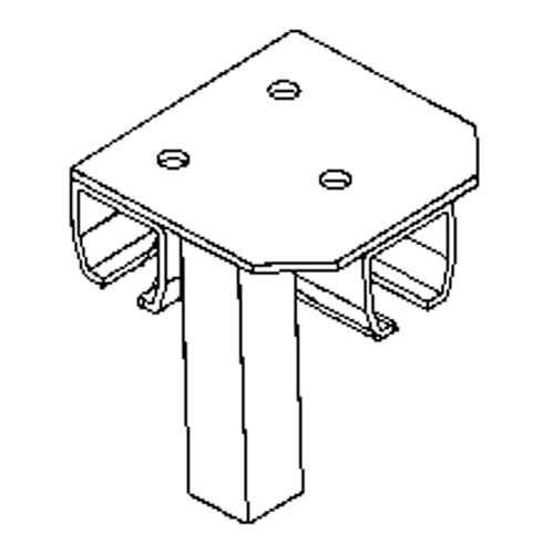 Support de montage au sol pour murs-rideaux Superchem Industries