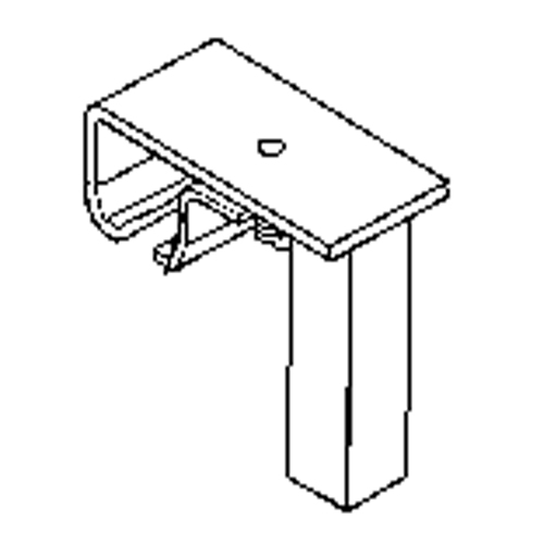 Support de rail &agrave; roulement pour quincaillerie de support au plancher Superchem Industries