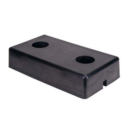 Butoirs moul&eacute;s pour quai, Caoutchouc, 18" la x 4" p x 10" h Superchem Industries
